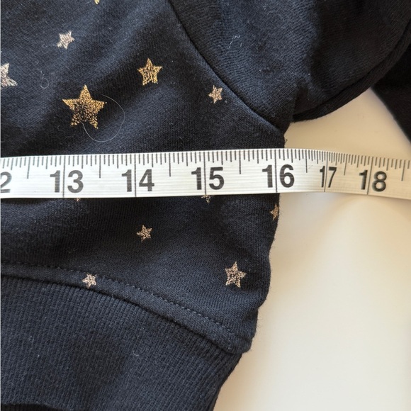 Aerosmith Black Cropped Graphic Crewneck Sweatshirt Star and Wing Design Small - Picture 7 of 8